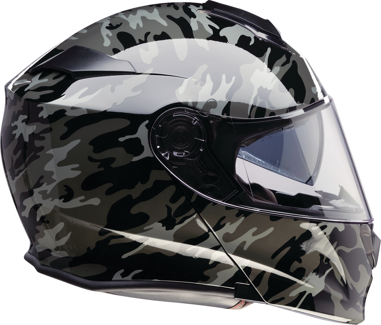 Z1R Solaris 2.0 Camo Modular Helmet 3XL Black/Gray - Image 3