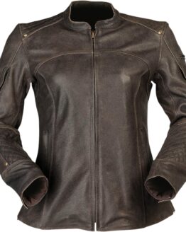 Z1R Chimay Women's Leather Jacket Brown 3W