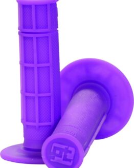 ProTaper 1/2 Waffle Grips Neon Purple Twist Throttle
