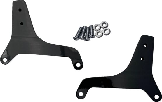 Drag Specialties Sissy Bar Side Plates Black For Harley Softail Low Rider S