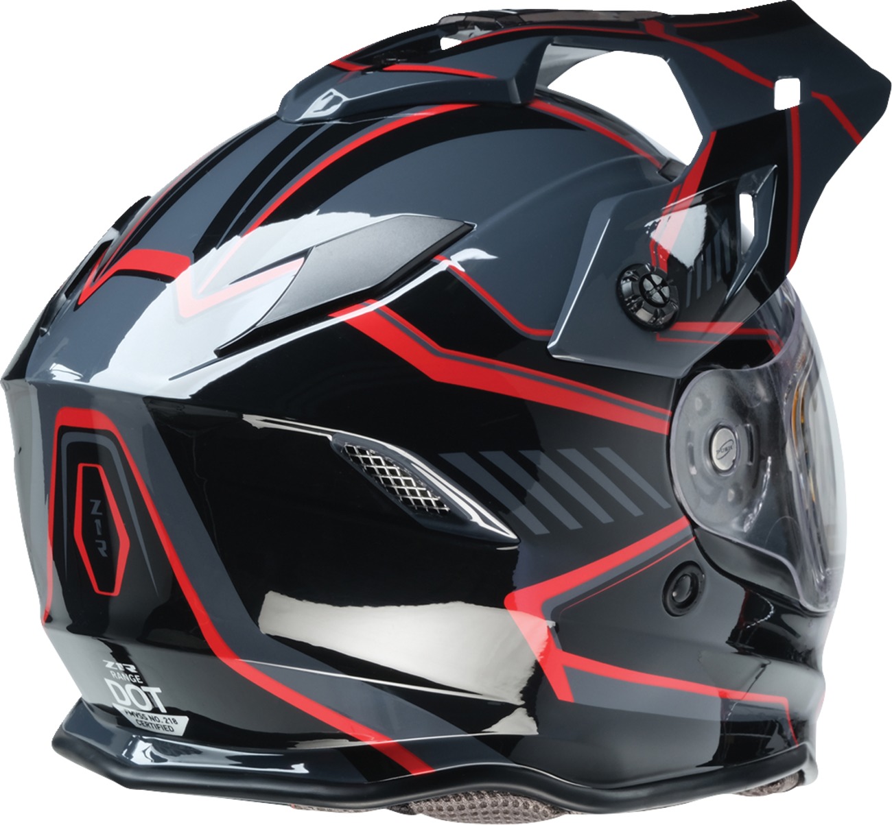 Z1R Range Rotor Snow Electric Helmet - Small, Black/Red - Image 3