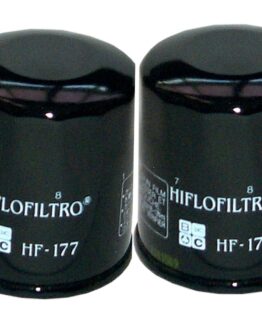 HF177 Oil Filter - Black - 2 Pack