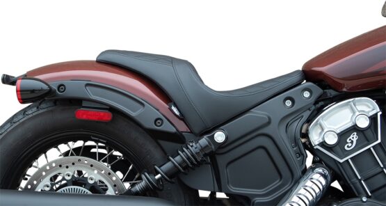 Drag Specialties 3/4 Solo Seat Diamond Stitch Black For Indian Scout Bobber - Image 2