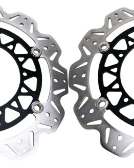 VEE Style Brake Rotors - Black Center Front Set