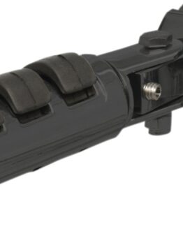 Anti-Vibration Clamp-On Folding Highway Bar Footpegs w/Mount - Black