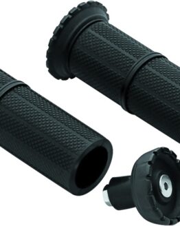 Kuryakyn Riot Universal Grips 7/8in Satin Black