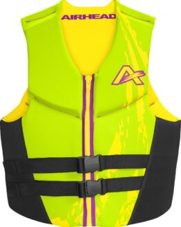 Airhead Swoosh Vest 3XL Green Adult Kwik-Dry Life Vest