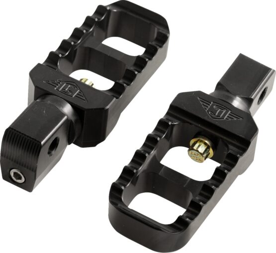 Joker Machine Serrated Stubby Footpegs Black For Indian Scout