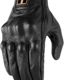 Pursuit Street Leather Motorcycle Gloves Black X-Large
