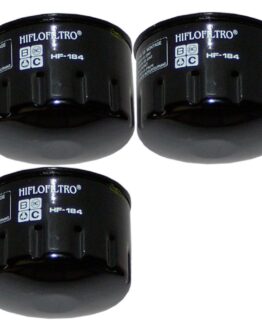 HF184 Oil Filter - Black - 3 Pack