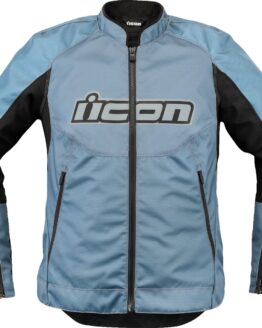 ICON Women's Overlord3 Jacket XL Black/Light Blue