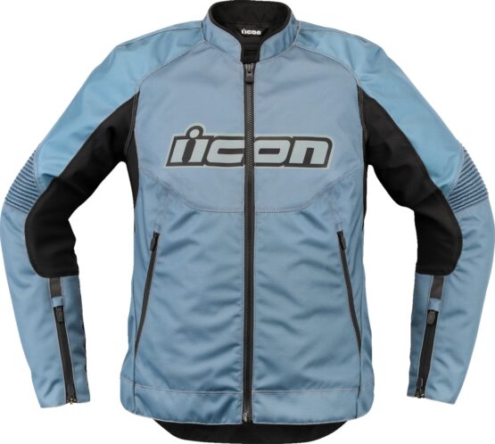 ICON Women's Overlord3 Jacket XL Black/Light Blue