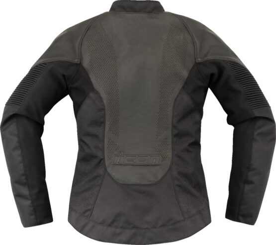 ICON Women's Overlord3 Leather Jacket Black XL - Image 2