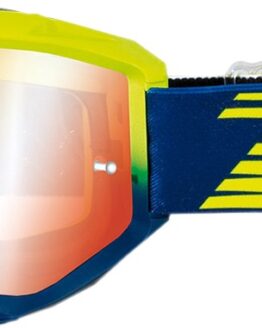 3450 Yellow / Navy Riot OTG Goggles - Dual Mirrored Lens