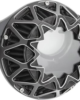 Arlen Ness Crossfire Air Cleaner Contrast Cut Black