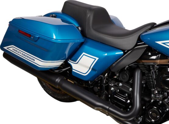Drag Specialties Predator 1-Up Seat Smooth Black For Harley FLTRX/FLTRK - Image 3