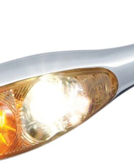 Kuryakyn Micro 1000 LED Marker Light Chrome White/Amber
