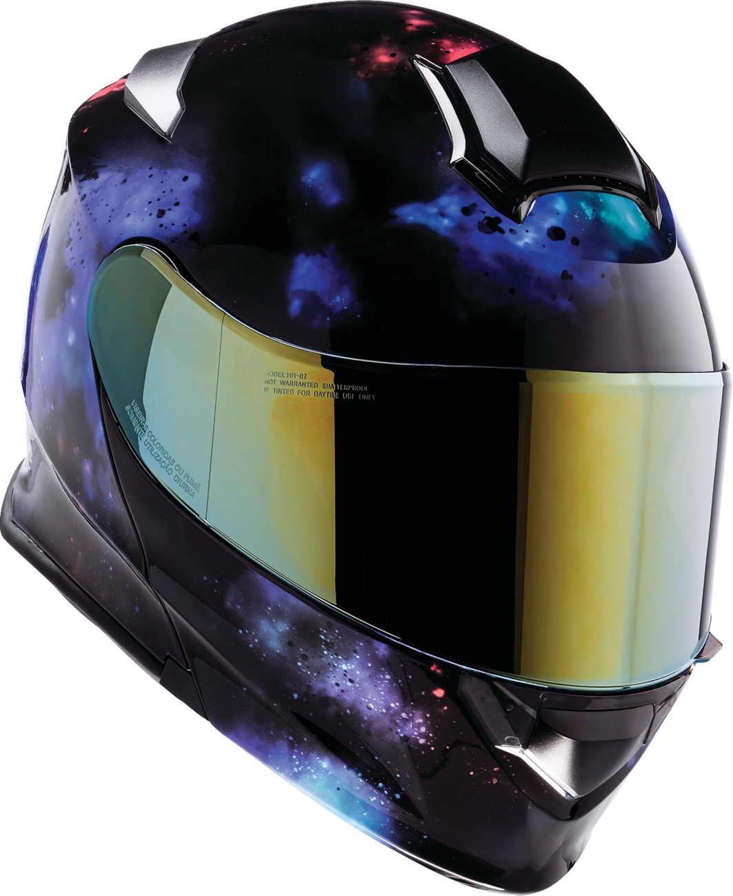 Z1R Solaris 2.0 Infinix Modular Helmet 4XL Blue/Black/Purple - Image 4