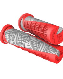 Scott Deuce ATV Grips Neon Red & Gray