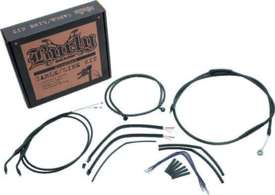 Burly Brand Control Kit 8in Black For 8in Ape Hangers - Image 2