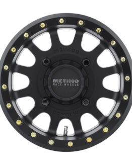 MR401 UTV Beadlock 14x7 / 4+3/13mm Offset / 4x156 / 132mm CB Matte Black Wheel
