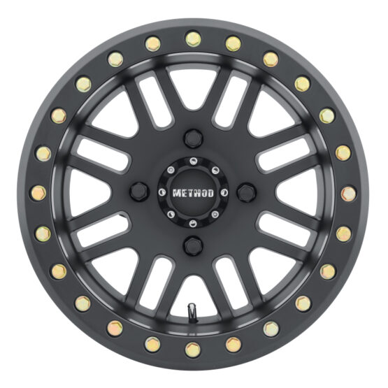 MR406 UTV Beadlock 14x10 / 5+5/0mm Offset / 4x136 / 106mm CB Matte Black Wheel - Image 2