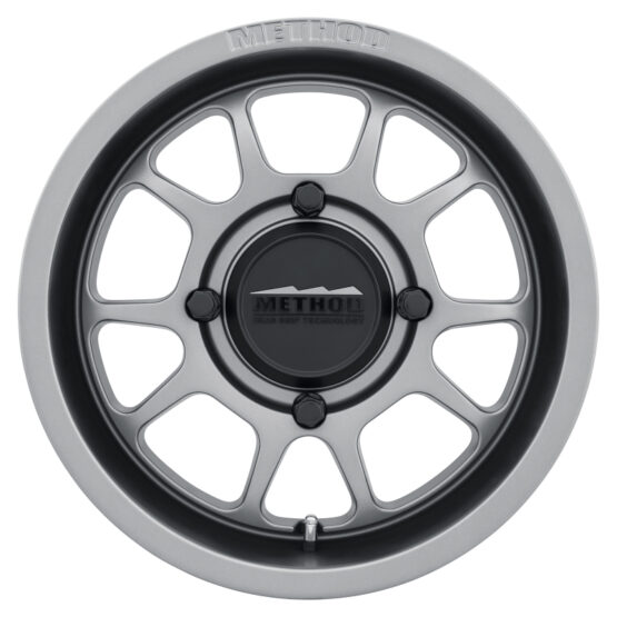 MR409 Bead Grip 15x10 / 5+5/0mm Offset / 4x156 / 132mm CB Steel Grey Wheel
