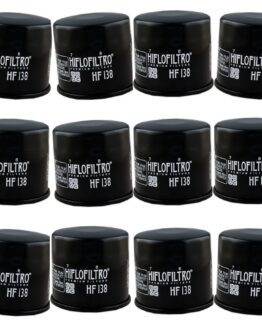 HF138 Oil Filter - Black - 12 Pack