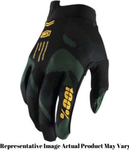 100% iTrack Men's Gloves - Black XL