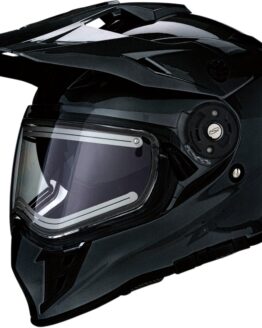 Range Solid Full Face Snow Helmet w/Electric Shield Gloss Black Small