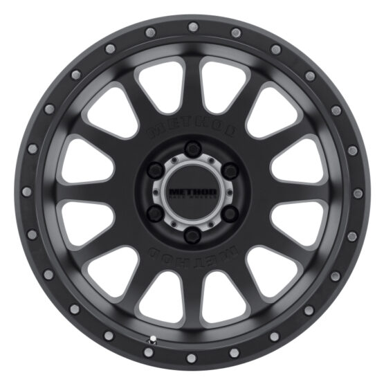 MR605 NV 20x10 -24mm Offset 6x5.5 106.25mm CB Matte Black Wheel