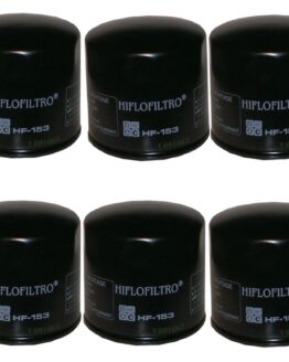 HF153 Oil Filter - Black - 6 Pack