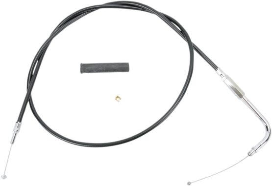 Drag Specialties Black Vinyl Throttle/Idle Cable 48.5in For Harley-Davidson