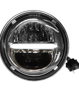 Classic LED Headlight Chrome 7"
