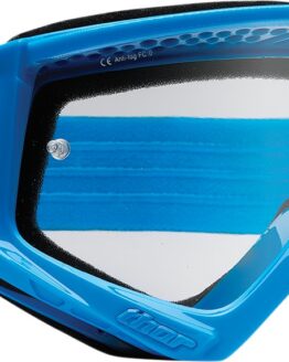 THOR Combat Racer Goggle Blue/White Clear Lens Adult Unisex