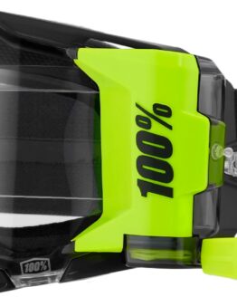 100% ARmatic Forecast Goggle Black Fluorescent Yellow Clear Lens Adult