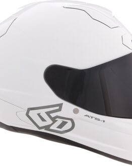 6D ATS-1R Solid Full Face Helmet XL White Gloss Unisex