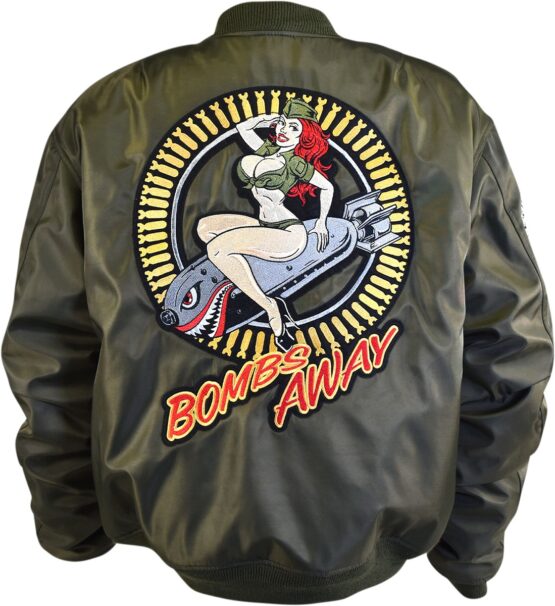 Lethal Threat Bombs Away Jacket Green XL Men's - Image 2