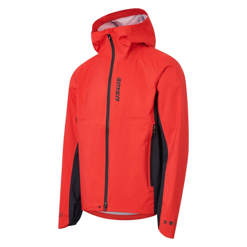 USWE Waterproof MTB Jacket Flame Red XL - Image 3