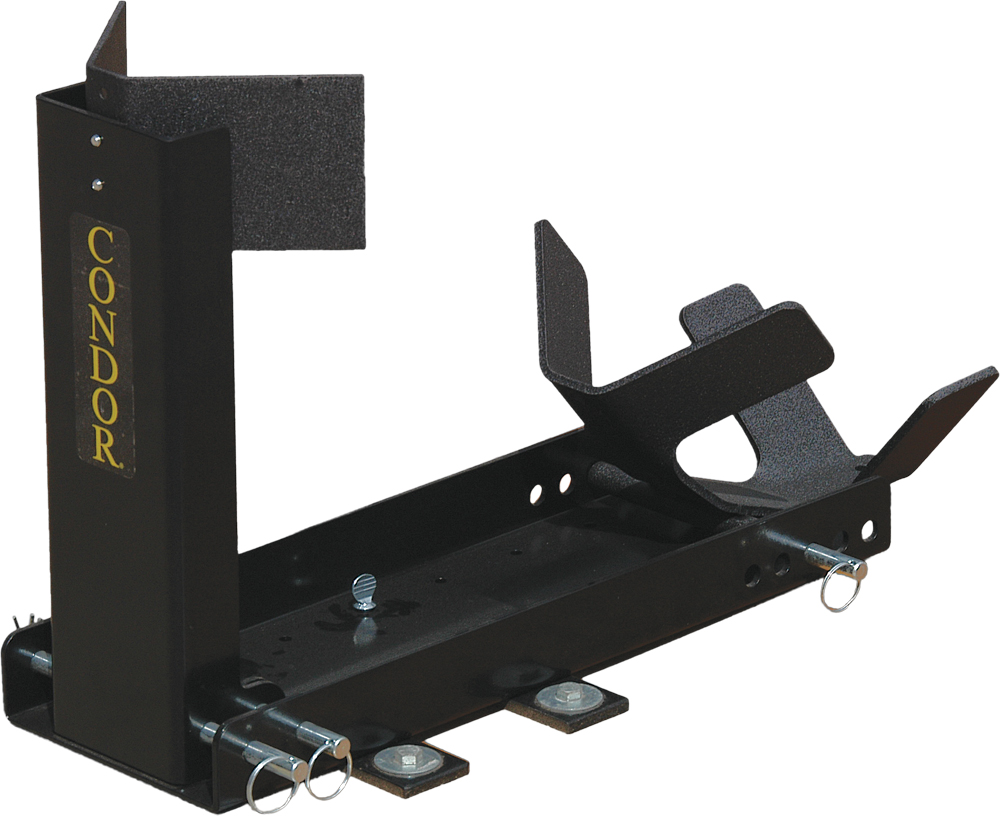 Condor SC-2000 Pit Stop Trailer Wheel Chock Stand Black - Image 4