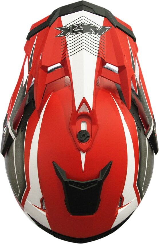 FX-41DS Range Full Face Dual-Sport Helmet Matte Red Medium - Image 2