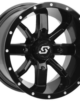Sedona Hollow Point Wheel 14x10 4/110 5+5 Black ATV/UTV