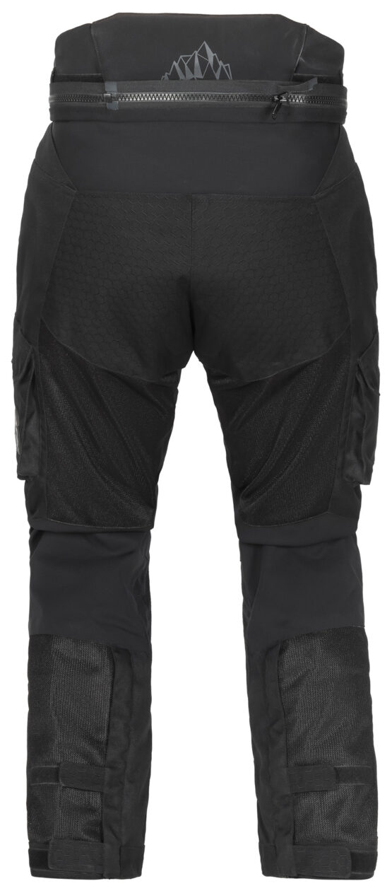 Men's Ridgecrest Hi-Flow Mesh Adventure Touring Pants - 3X-Large-Short Black - Image 4