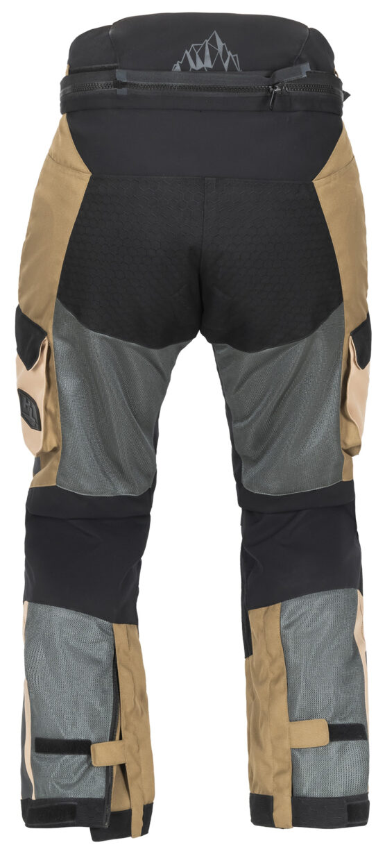 Men's Ridgecrest Hi-Flow Mesh Adventure Touring Pants - Large Sand & Gray - Image 4