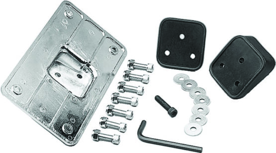 Kuryakyn Universal Laydown License Plate Holder Chrome