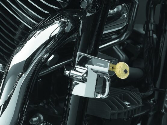Kuryakyn Universal Helmet Lock Chrome 1-1/4in to 1-1/2in Mount