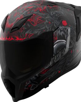 ICON Ultraflite Misanthrope MIPS Helmet XL Black Red Matte