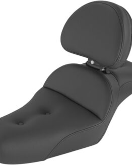 Explorer Stitched 2-Up Seat Black Gel w/Backrest