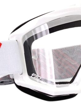 Pro Grip 3201 Raceline Goggles Black/White Clear Lens