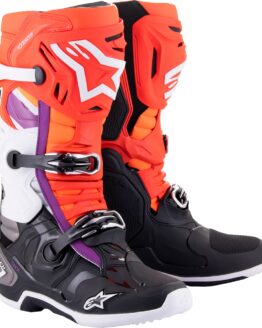 Alpinestars Tech 10 Boots Black Red Orange White US 8 EU 42